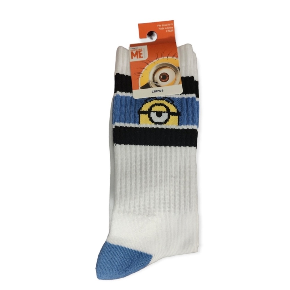New Despicable Me Crew Socks NWT
